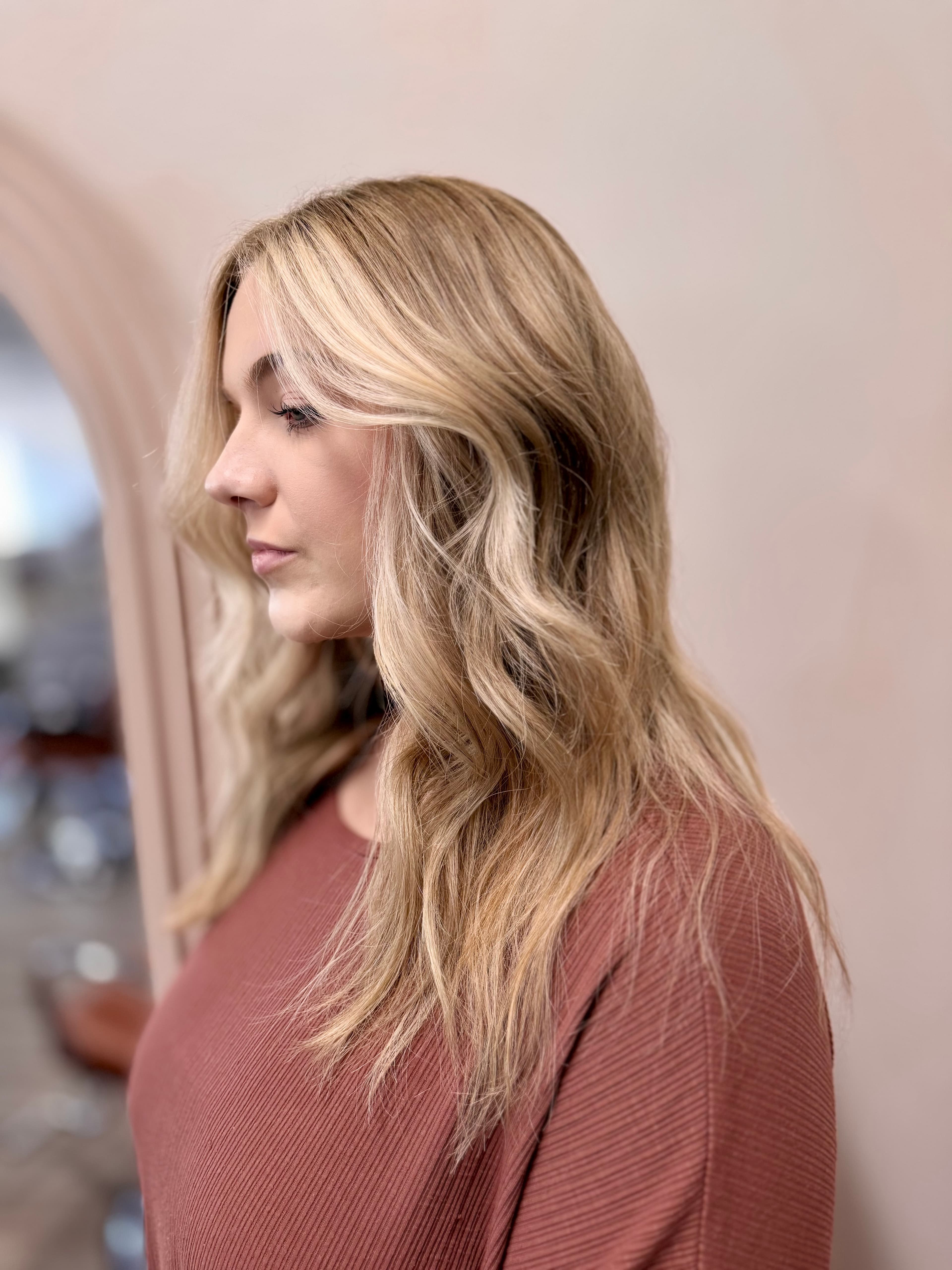 partial blonde hair color